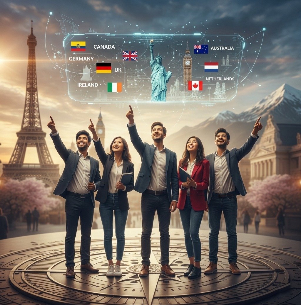 Think Global counsellors helping Indian students plan their study abroad journey
